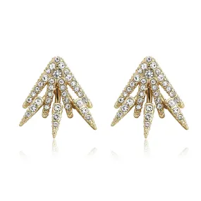 18K Gold Centauri Ear Jackets with crystals from Swarovski