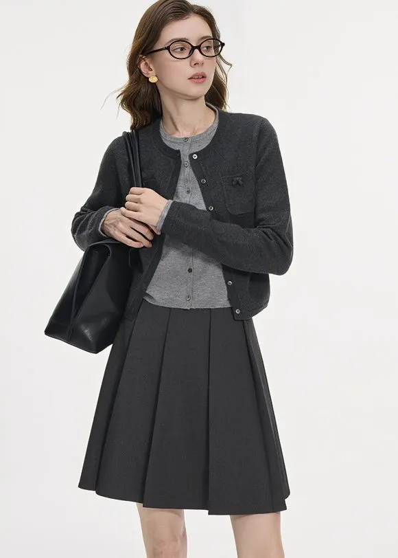 FAUX TWO PIECE KNIT