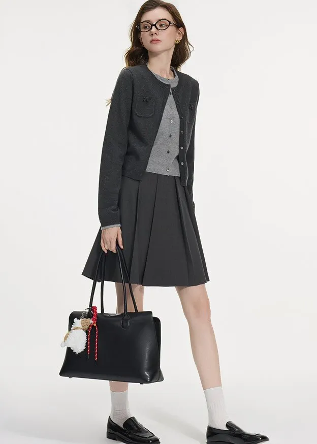 FAUX TWO PIECE KNIT