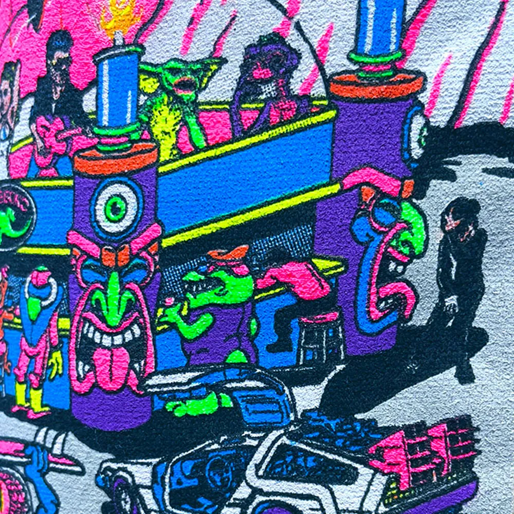 Gecko Space Tiki: 1980's Soft Blue Tee