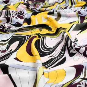 Ice Wash Prints Design-692 Yellow & Grey