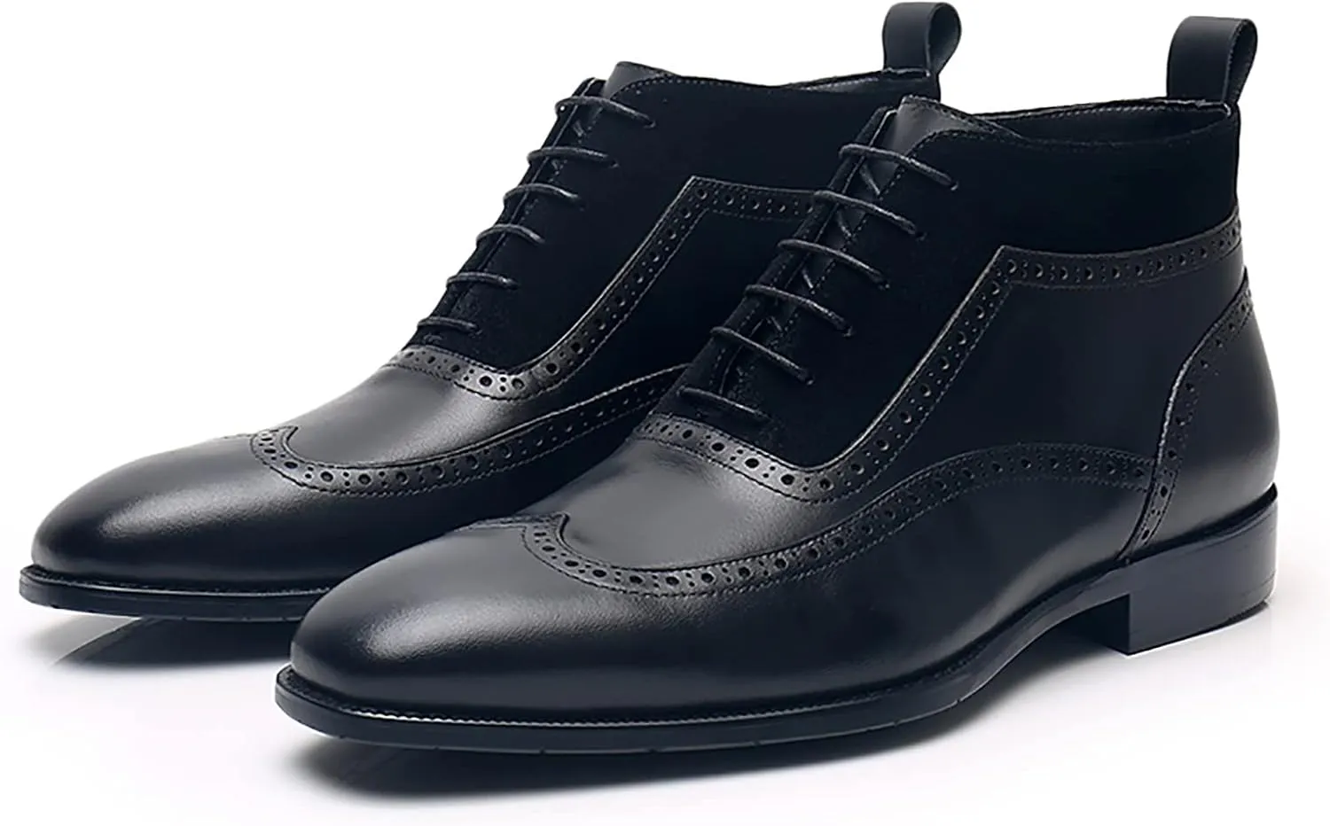 Leather Dress Shoes for Mens Leather Formal Casual Slip On Driving Shoes Business Men's Boat Casual Walking Shoes Handmade Moccasin Dress Shoes,Black,9US/43EU
