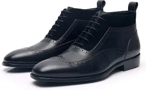 Leather Dress Shoes for Mens Leather Formal Casual Slip On Driving Shoes Business Men's Boat Casual Walking Shoes Handmade Moccasin Dress Shoes,Black,9US/43EU