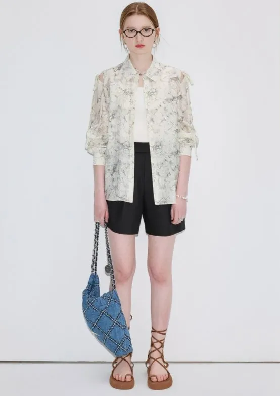 OFF SHOULDER FLORAL SHIRT