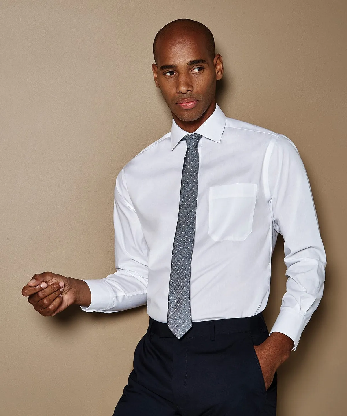 Premium non-iron corporate shirt long-sleeved (classic fit) | Light Blue