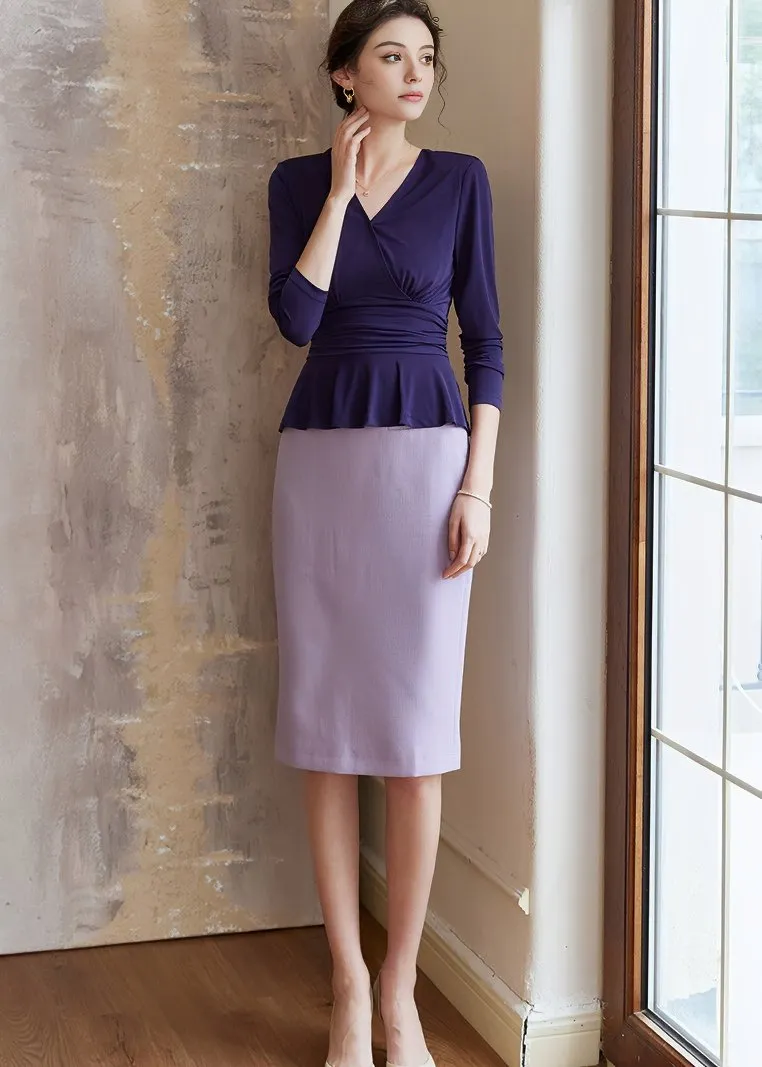 RUFFLE ELASTIC PLEATED TOPS