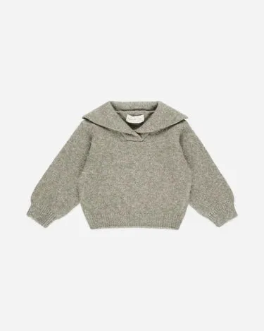 Rylee   Cru Cash Pullover, Heathered Laurel
