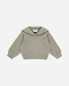 Rylee   Cru Cash Pullover, Heathered Laurel