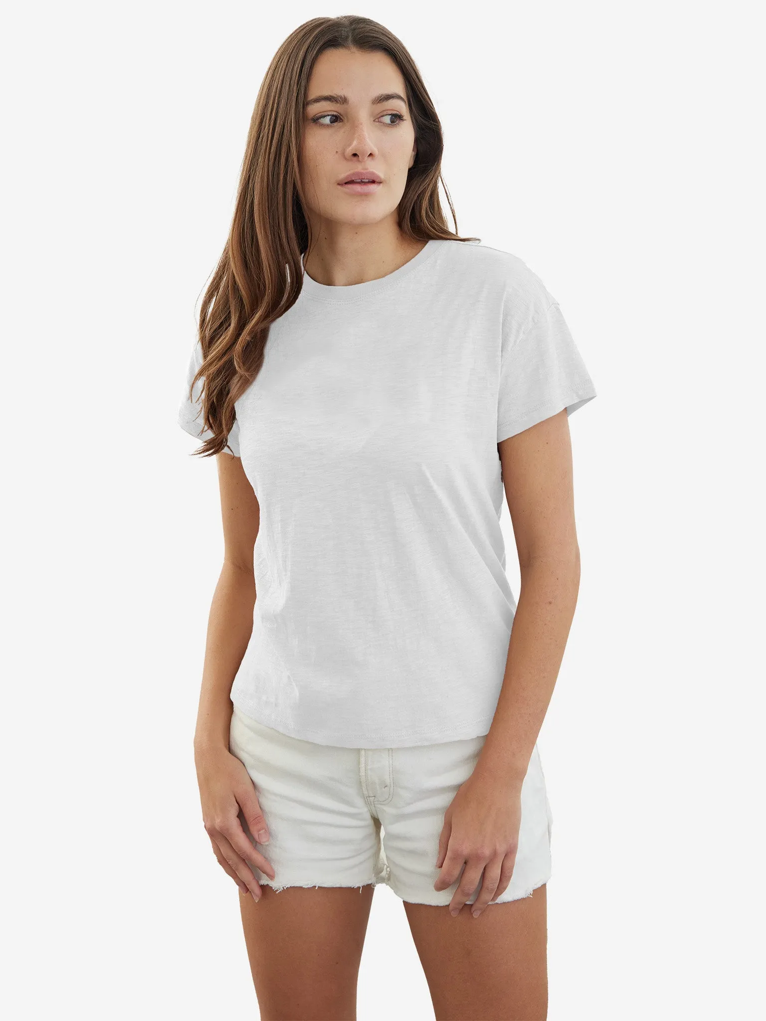 Slub Crew Neck Tee