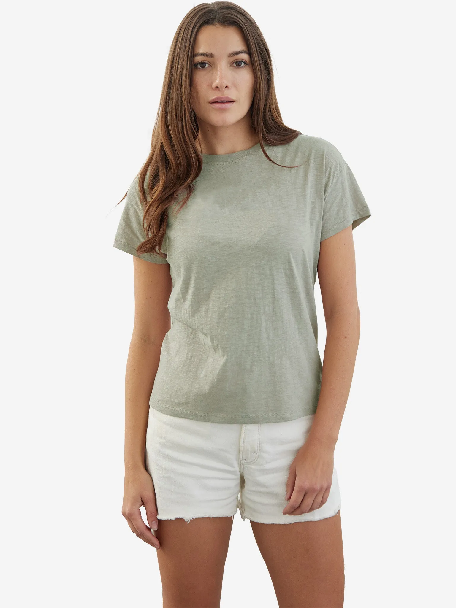 Slub Crew Neck Tee