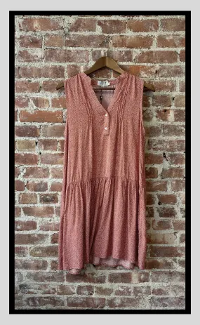 Sunset Hues Sleeveless Tiered Dress