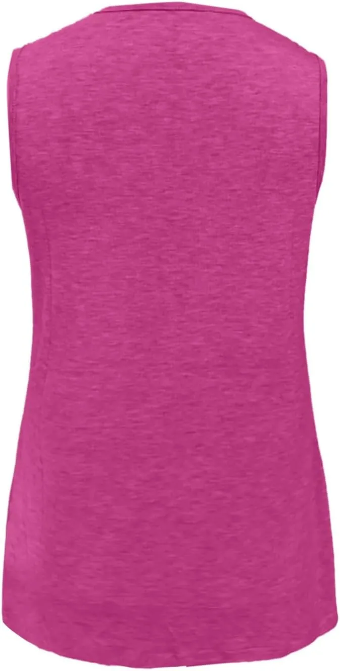 Tank Top for Women Summer V Neck T-Shirt Trendy Sleeveless Basic Tee Loose Fit 2025 Fashion