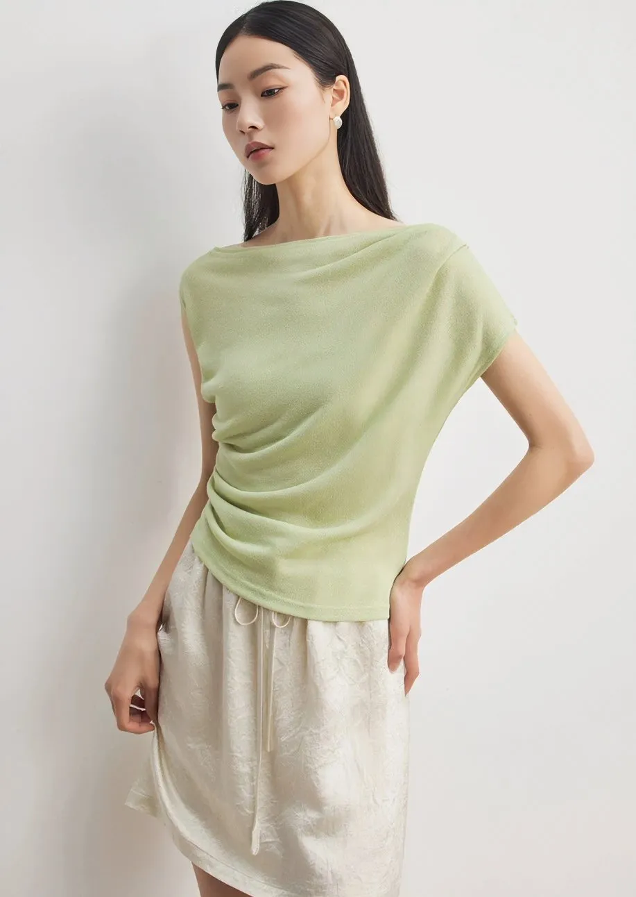 TRAPEZOIDAL THIN KNIT