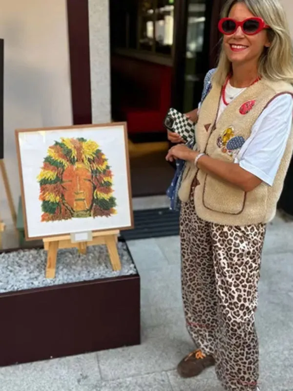 Trendy Embroidered Vest with Toggle for Cool Weather
