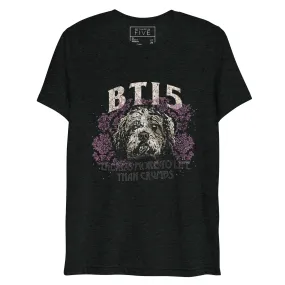 Tugboat Band Tee Triblend Soft Short Sleeve T-shirt by Be There in Five, "there's more to life than crumbs"