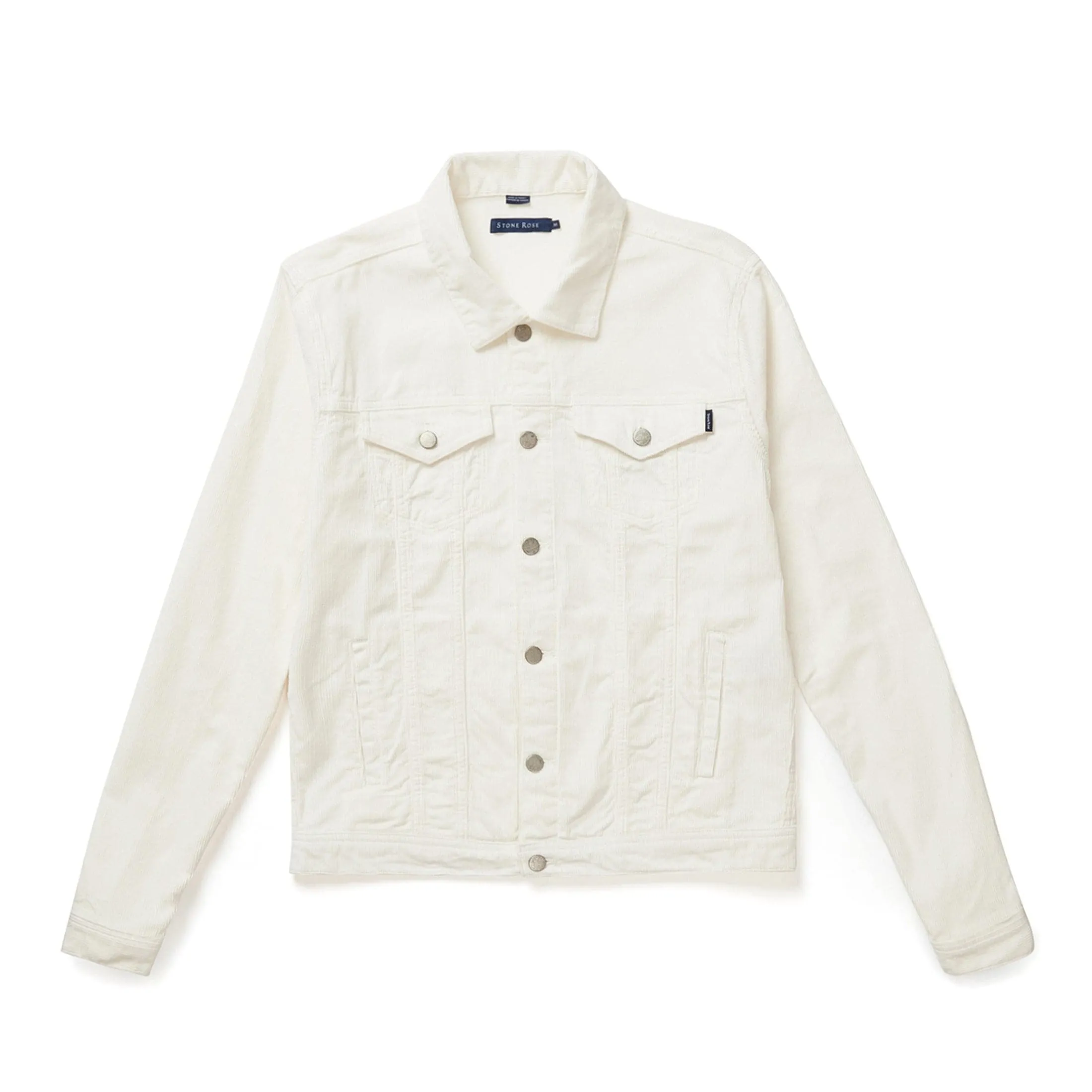 VALLEY - Cream Solid Antique Washed Jacket