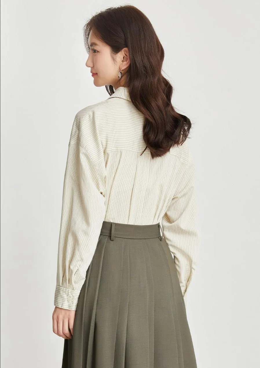 VERTICAL STRIPED COMMUTER SHIRT
