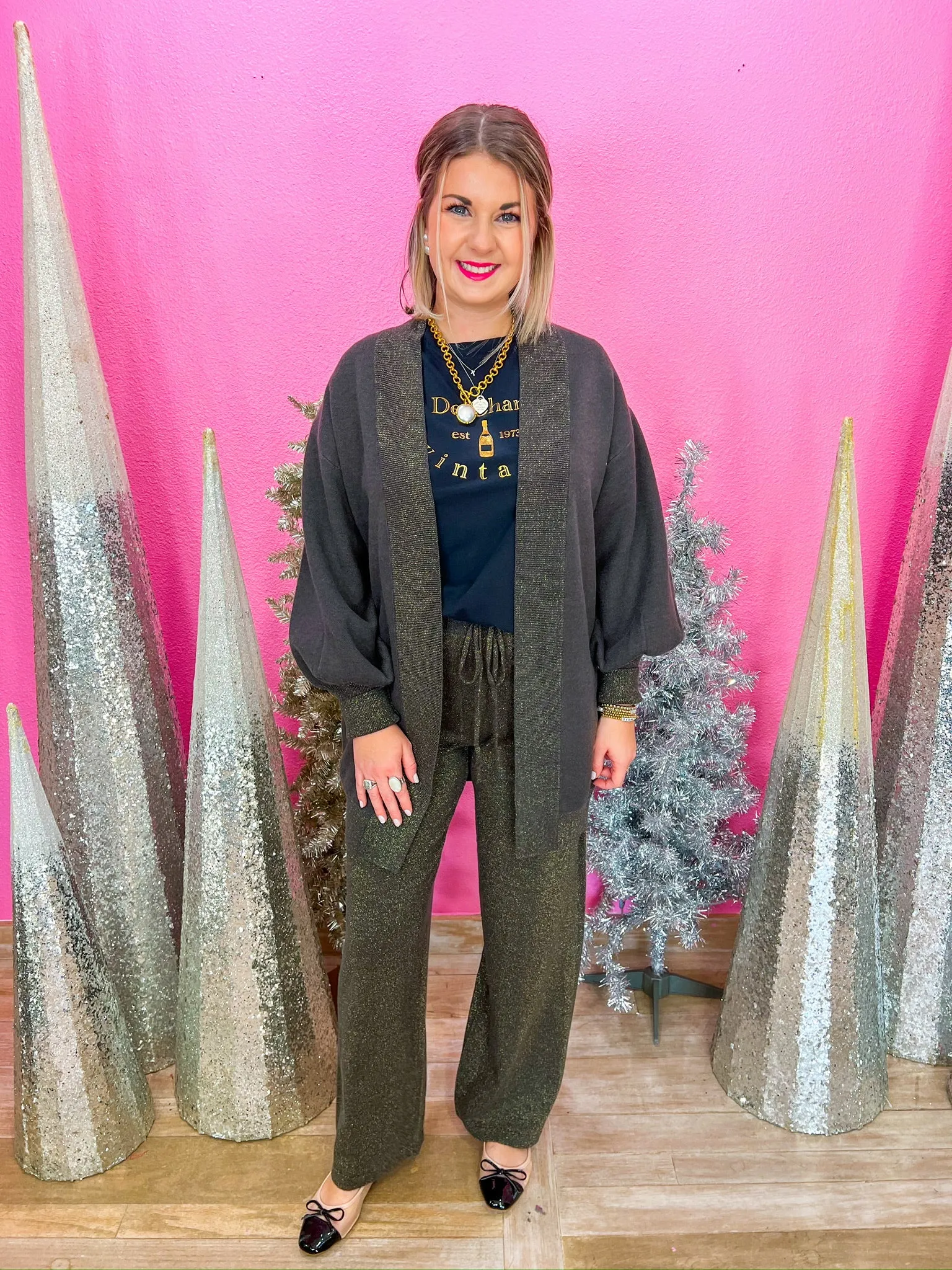 Warm Me Up Cardigan - Charocal