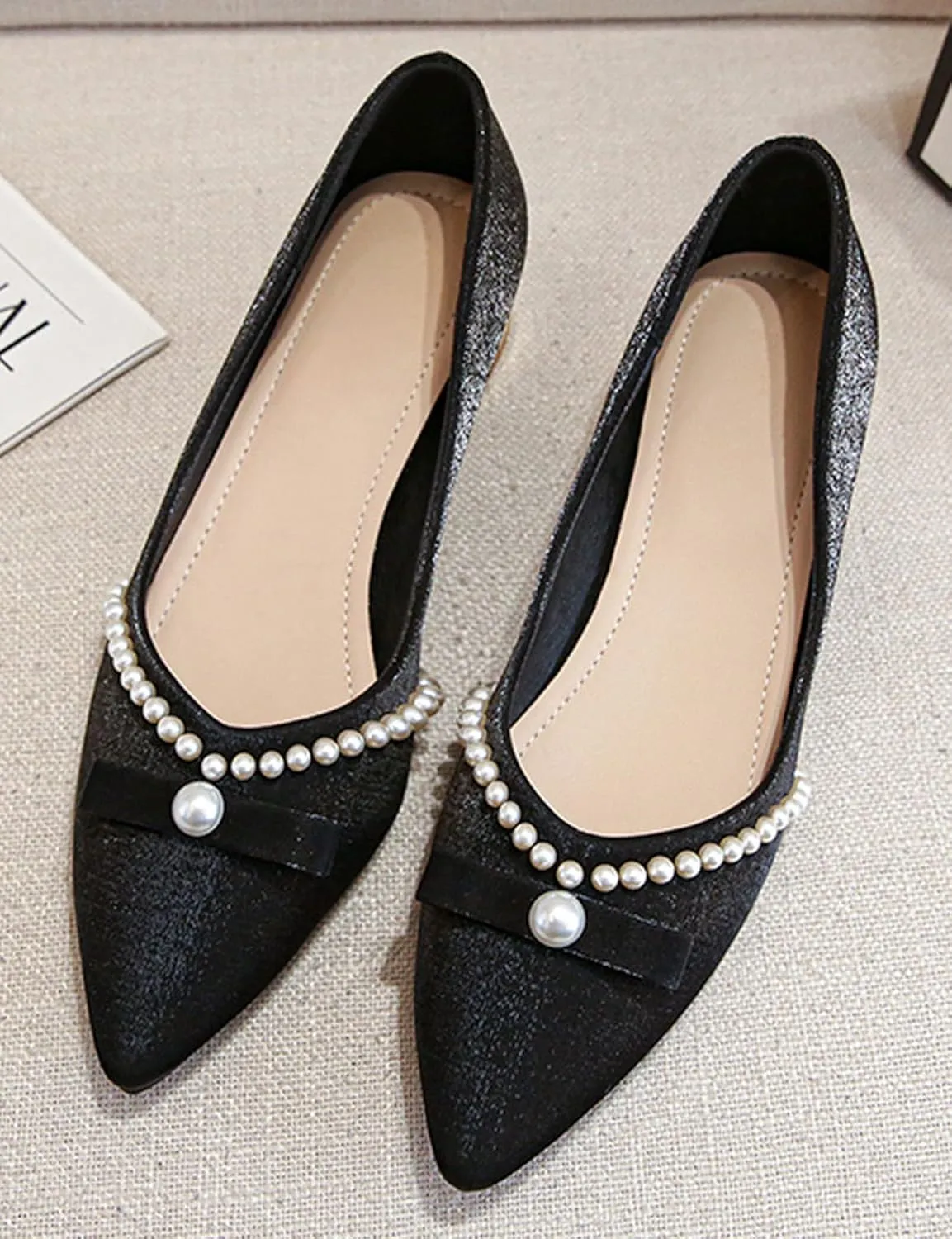 WENJIAZHIZHI Bow-Knot Pumps Heels Shoes for Womens Chunky Low Block Heels for Women Wedding Dressy Pumps Shoes Sexy Closed Toe