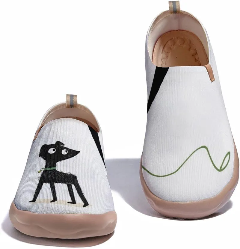 Women Knitted Slip-On Comfort Loafers Colorful Lightweight Travel Shoes Non Slip Walking Footwear|Quirky Pets Series