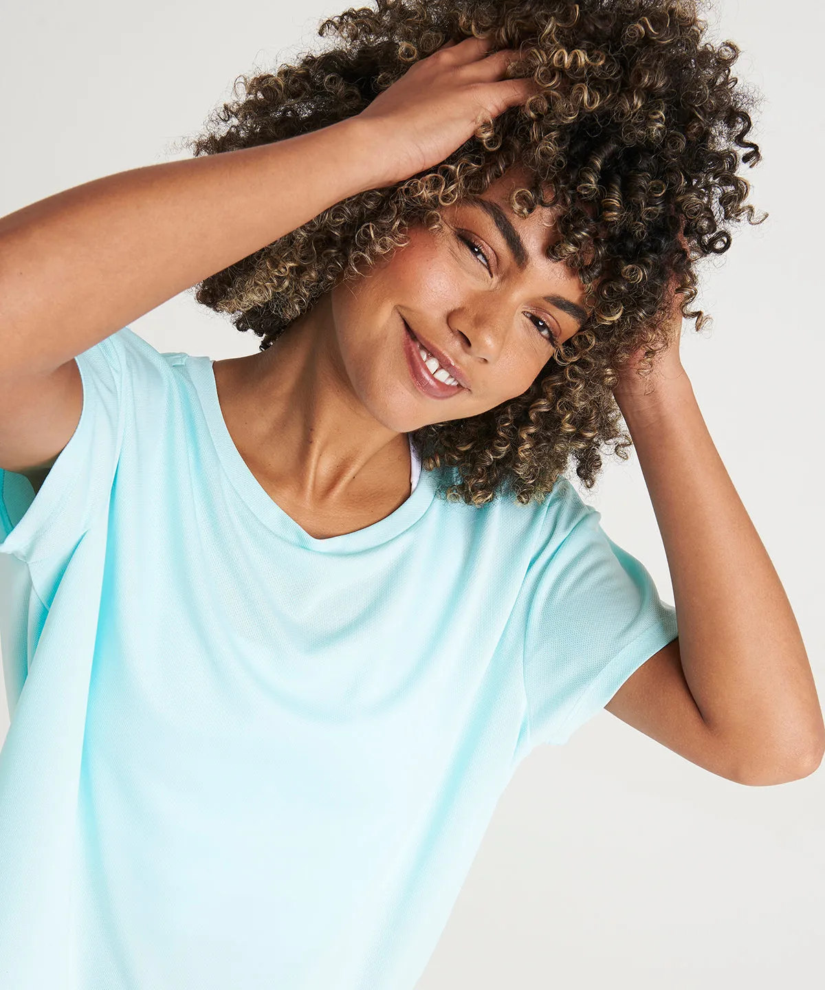 Womens open back T | Mint