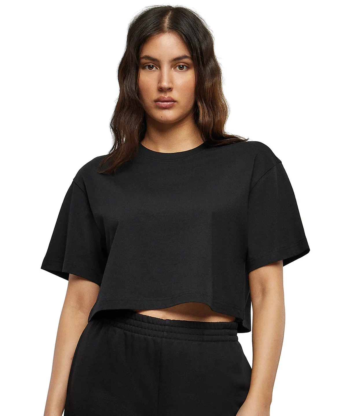 Womens short oversized tee | Hibiskus Pink